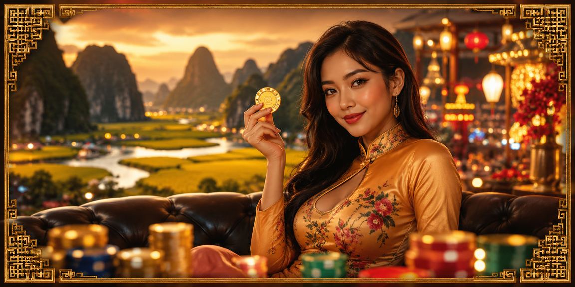 Người dùng tại chợ đêm Ninh Bình chơi slot game và kiểm tra giải thưởng trên điện thoại