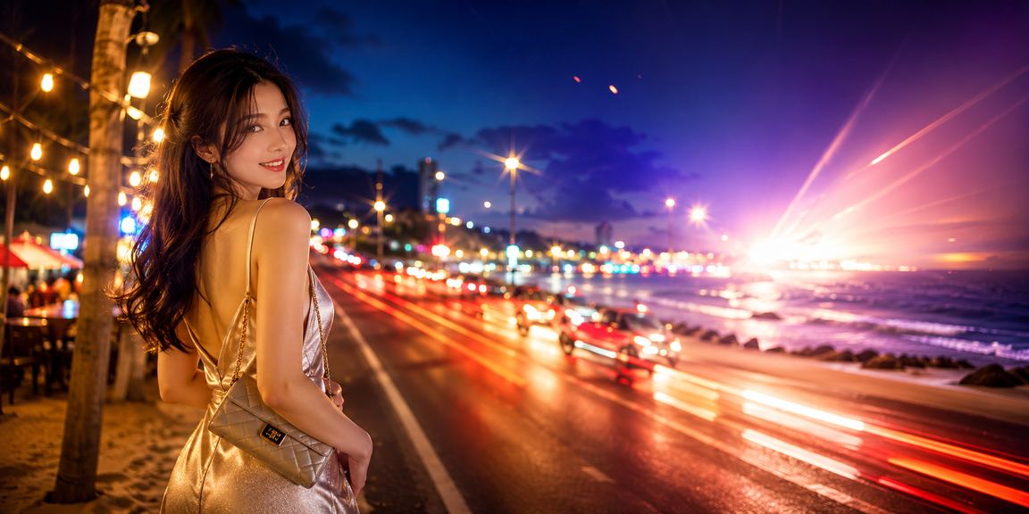 Màn hình neon bonus nạp tiền jav69 tại Phan Thiết ban đêm