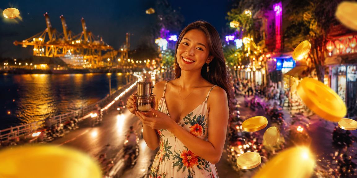 Người dùng cá cược casino jav69 tại Vũng Tàu bên ly cà phê sáng